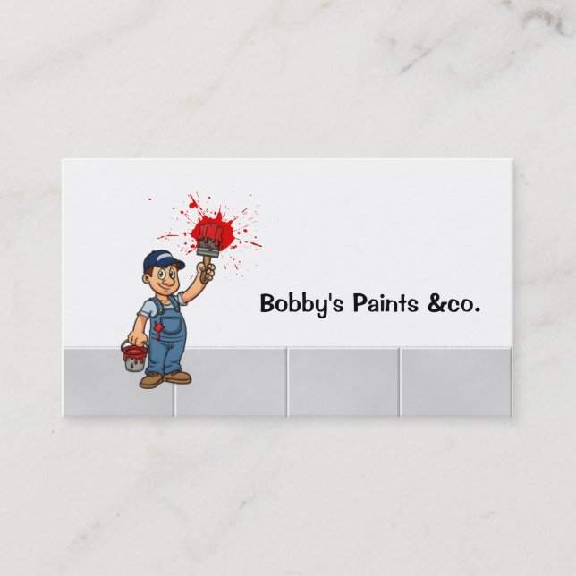 Painter business card (Front)