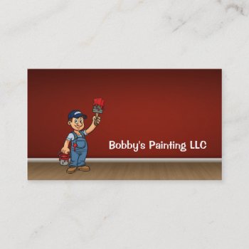 Painter Business Card by ERANDOMZ at Zazzle