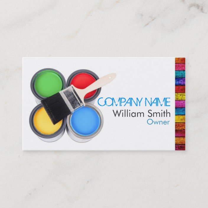 Painter Business Card | Zazzle.com