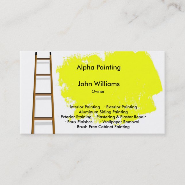 Painter Business Card (Front)
