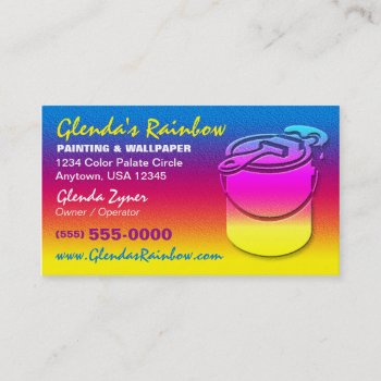 Painter Business Card by coolcards_biz at Zazzle