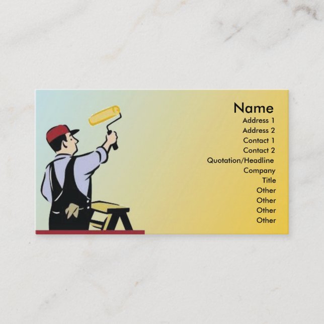 Painter Business Card (Front)