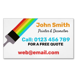 Painter Business Card Magnet