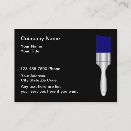 Customizable Painter Business Card Template