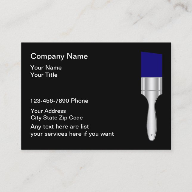 Painter Business Card Template (Front)