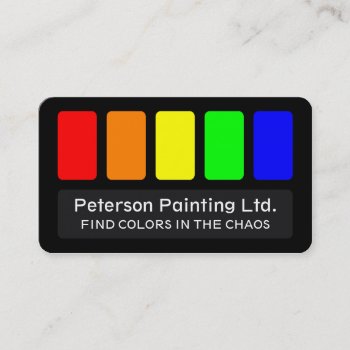 Painter Business Card With Slogen by Frankipeti at Zazzle
