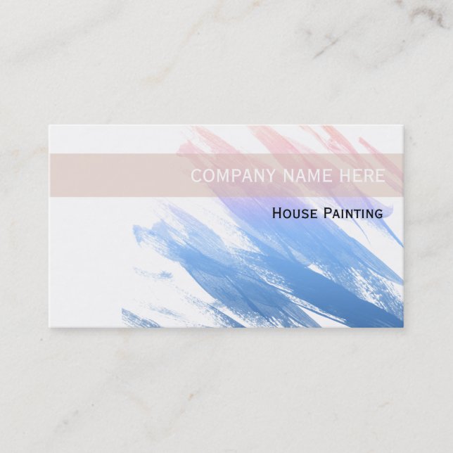 Painter Business Cards (Front)