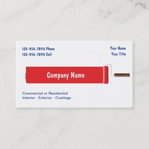 Painter Business Cards