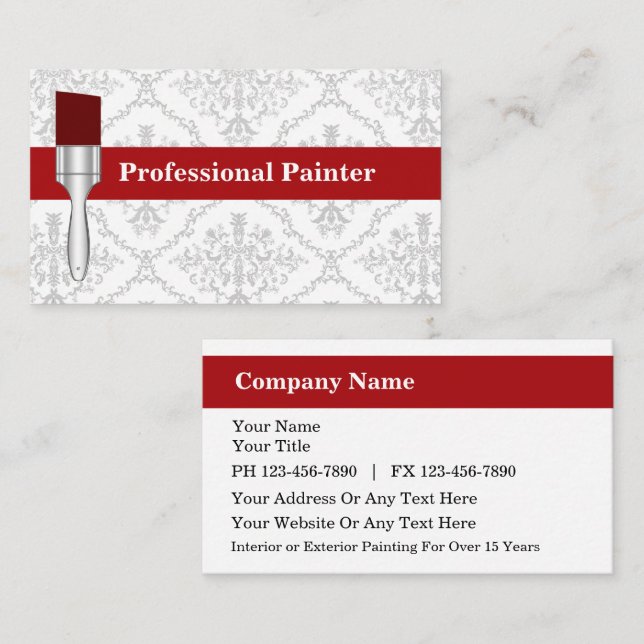 Painter Business Cards (Front/Back)