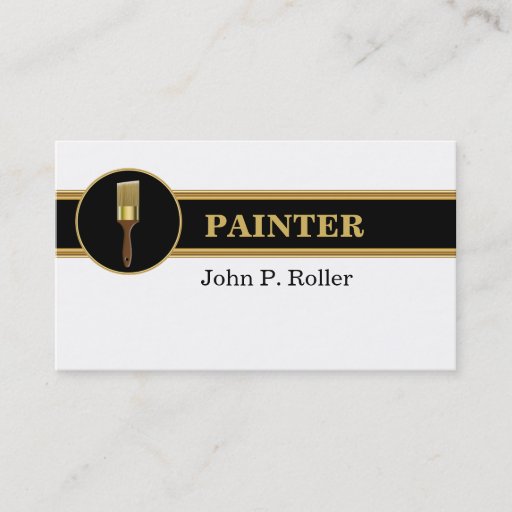 Customizable Painter Business Cards
