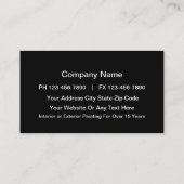Painter Business Cards (Back)
