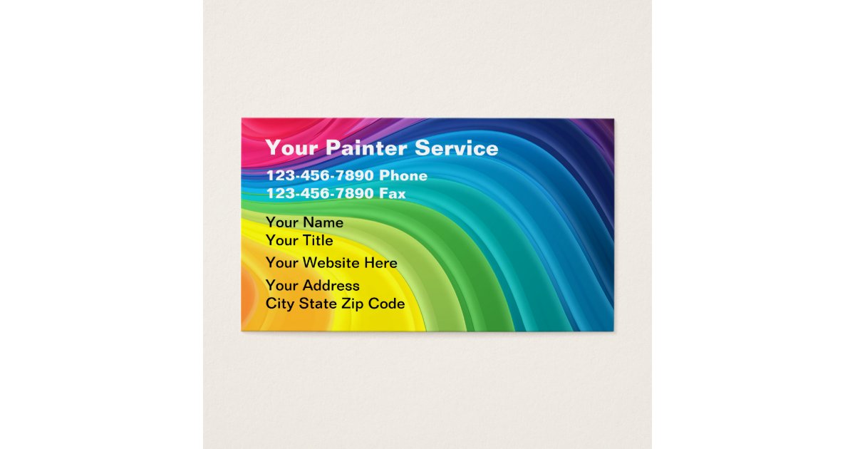 Painter Business Cards | Zazzle.com