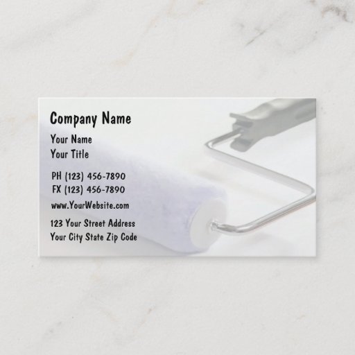 Customizable Painter Business Cards