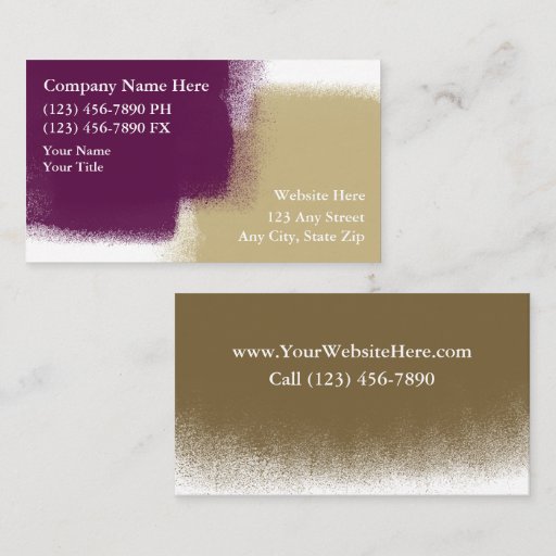Customizable Painter Business Cards