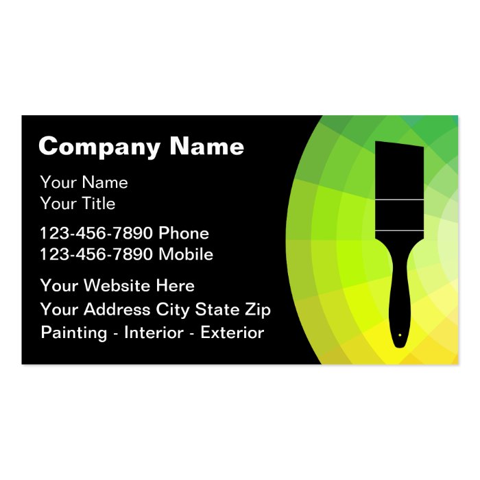 Painter Business Cards