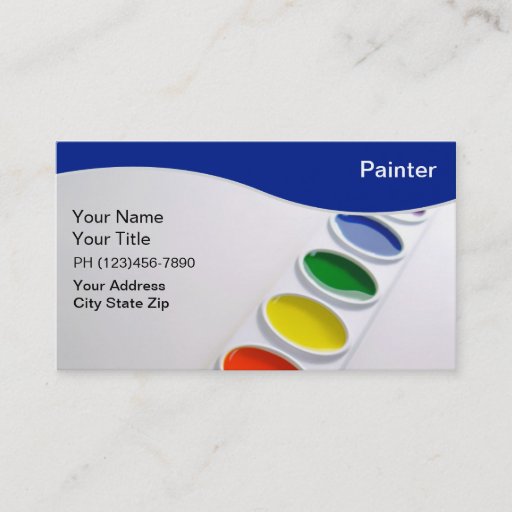 Customizable Painter Business Cards