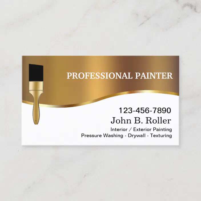 Painter Business Cards Zazzle Com - Drywall Business Cards Ideas