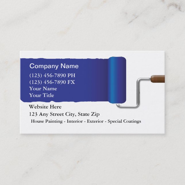 Painter Business Cards (Front)