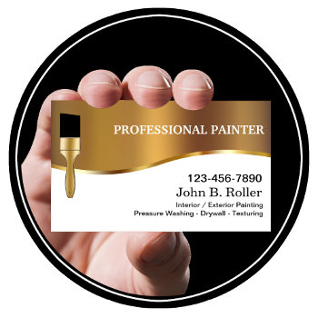 Painter Business Cards by Luckyturtle at Zazzle