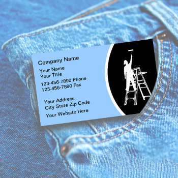 Painter Business Cards by Luckyturtle at Zazzle