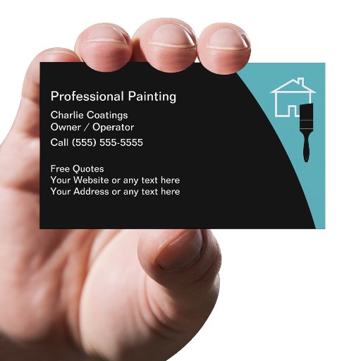 Customizable Painter Business Cards