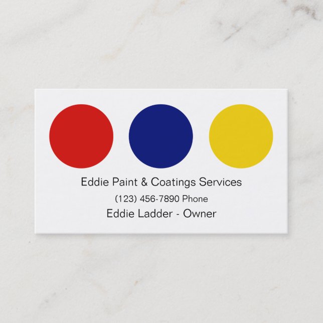 Painter Business Cards (Front)