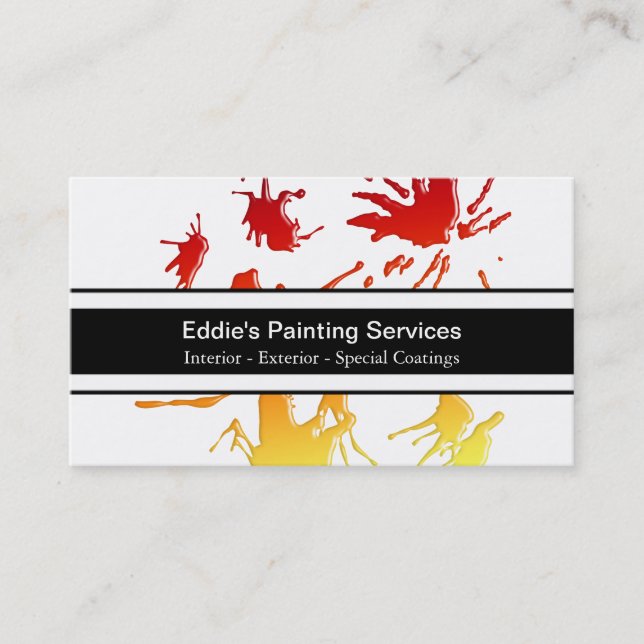 Painter Business Cards (Front)
