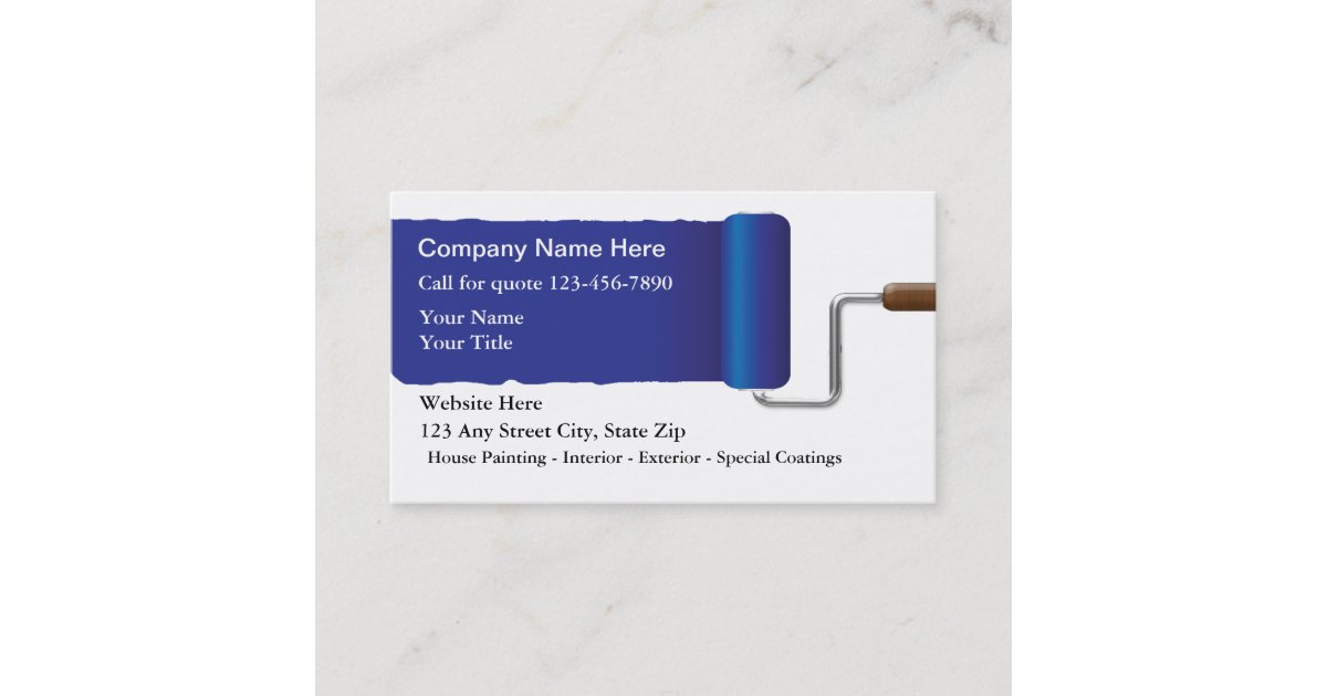 Painter Business Cards Zazzle