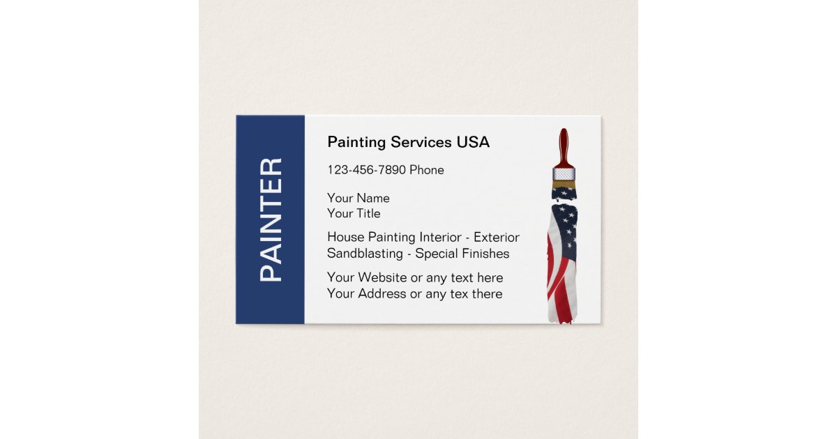 Painter Business Cards | Zazzle.com