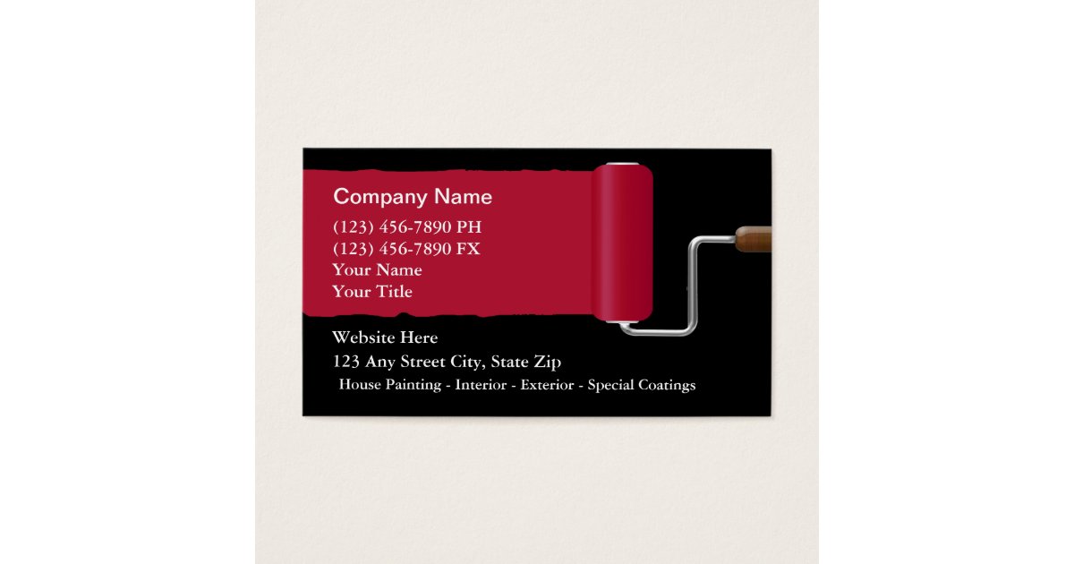 Painter Business Cards | Zazzle