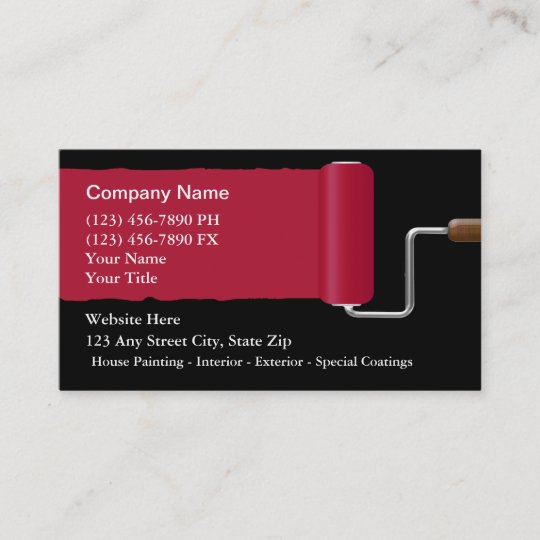 Painter Business Cards | Zazzle.com