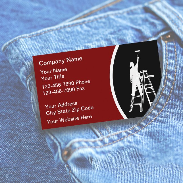 Painter Business Cards Modern Design (Creator Uploaded)