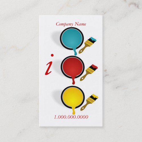 Painter Company Business Cards