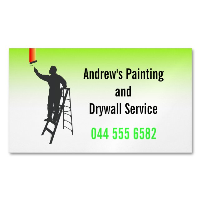 Painter Create your Own Magnetic Business Card (Front)