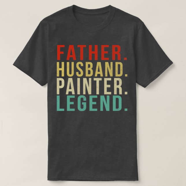 Painter Dad Vintage Father  T-Shirt (Design Front)