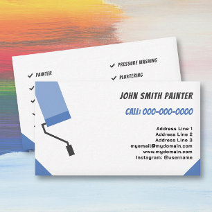 Painter & Decorator, Paint Roller Business Card