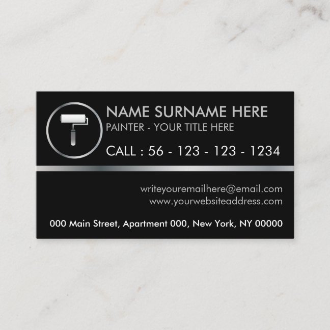 Painter Elegant Logo or image Business Card