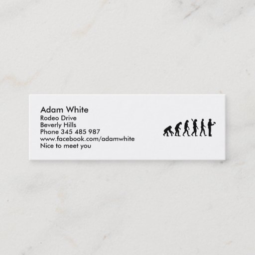 Customizable Painter evolution business card