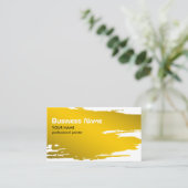 Painter Gold Business Card Template (Standing Front)