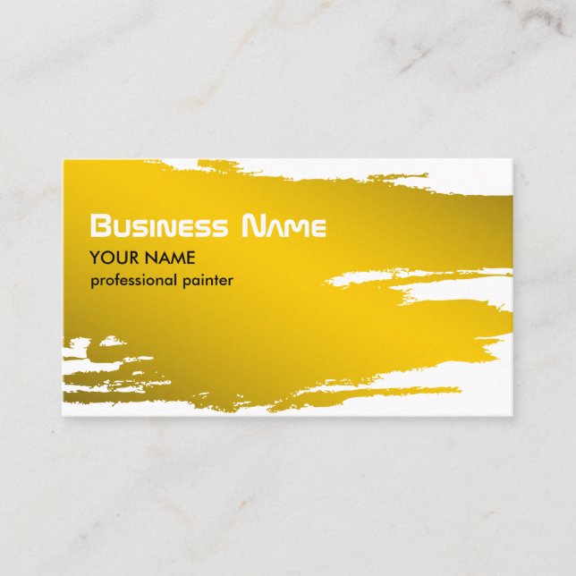 Painter Gold Business Card Template (Front)