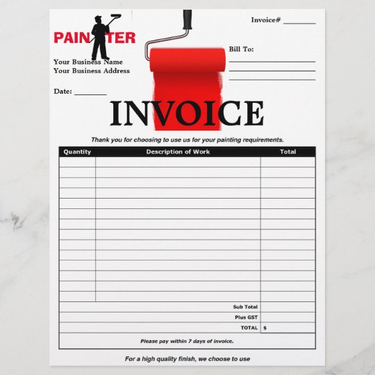 PAINTER INVOICE