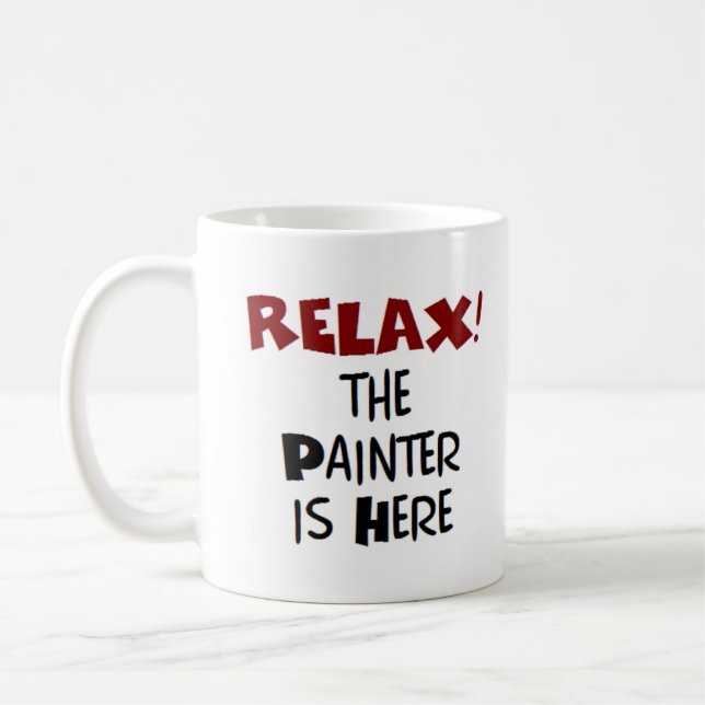 painter is here coffee mug (Left)