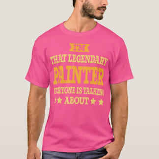 Painter Job Title Employee Funny Worker Profession T-Shirt
