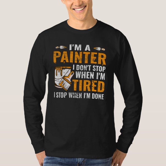 Painter master painter craftsman plasterer paintin T-Shirt (Front)