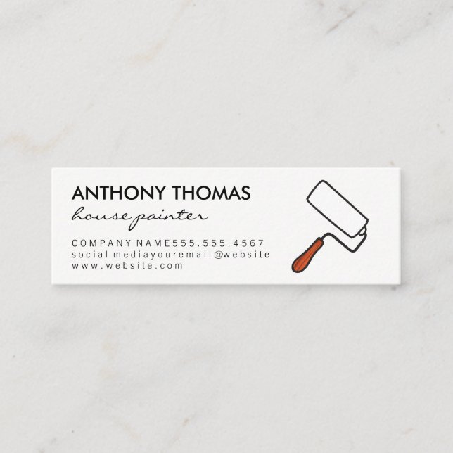 Painter Mini Business Card (Front)