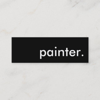painter. mini business card