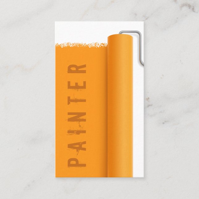 Painter modern professional design business card (Front)