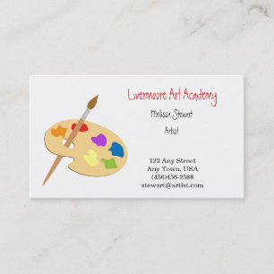 Painter or Artist Paint Brush Business Cards
