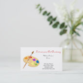 Painter or Artist Paint Brush Business Cards | Zazzle