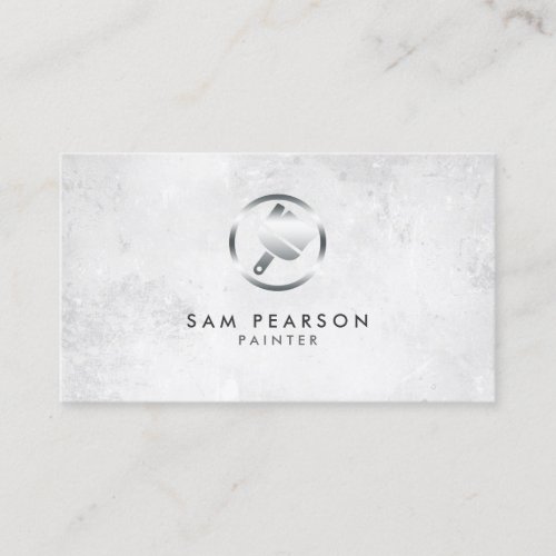 Painter Paint Brush Icon Business Card